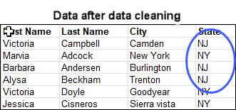 Data Cleaner screen 2