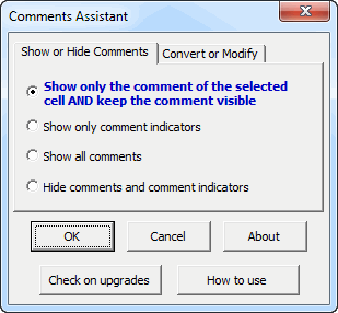 Notes Assistant show or hide notes tab