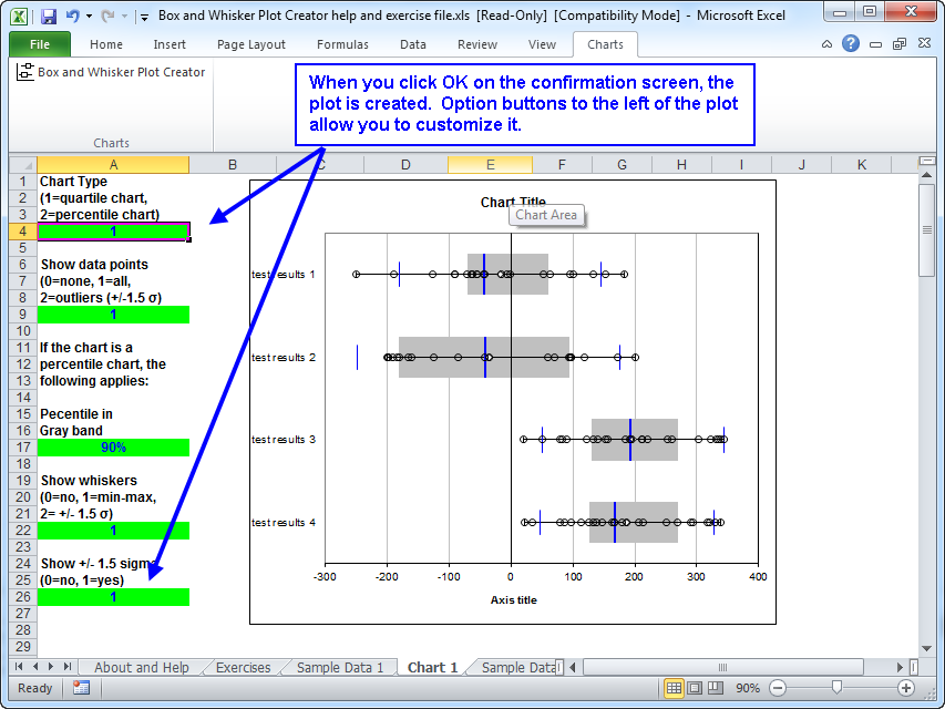 How to make box plots in excel